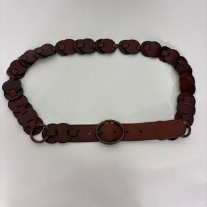Fossil Brown Leather Belt Women’s Large